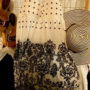 Really cute sundress with beaded straps. Dressy or casual just add to it!